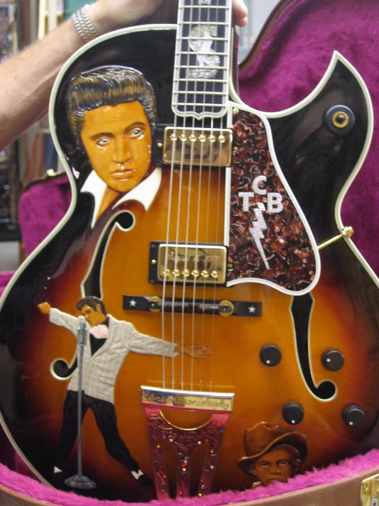 Elvis art guitar